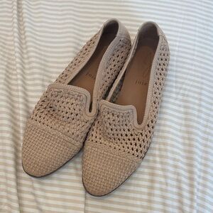 Joie Beige Woven Flats